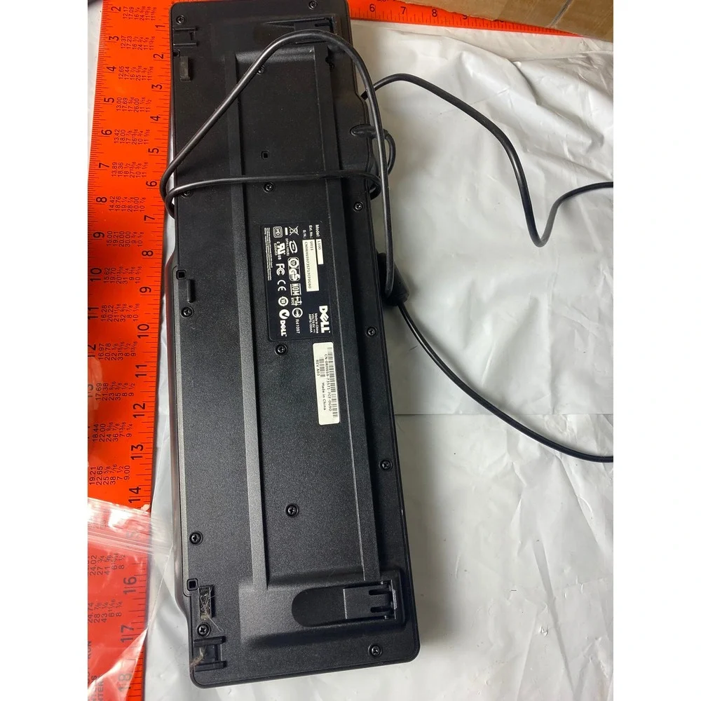 Dell L1000 Wired USB Keyboard Black Full Size QWERTY 104-Key Model 0013